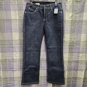 Wrangler Jeans • Women's Size 5/6 x 30 • Blue Dark Wash • Q-Baby • No Gap • NWT